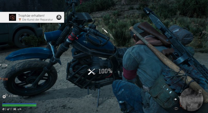 Days Gone: Deacon repariert sein Bike