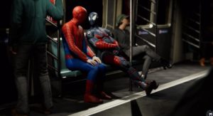 Marvel's Spider-Man in der U-Bahn