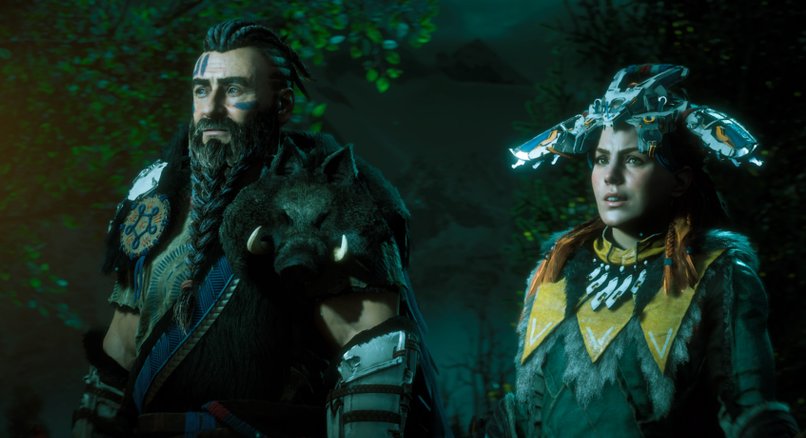 Aloy und ihr Mentor Rost